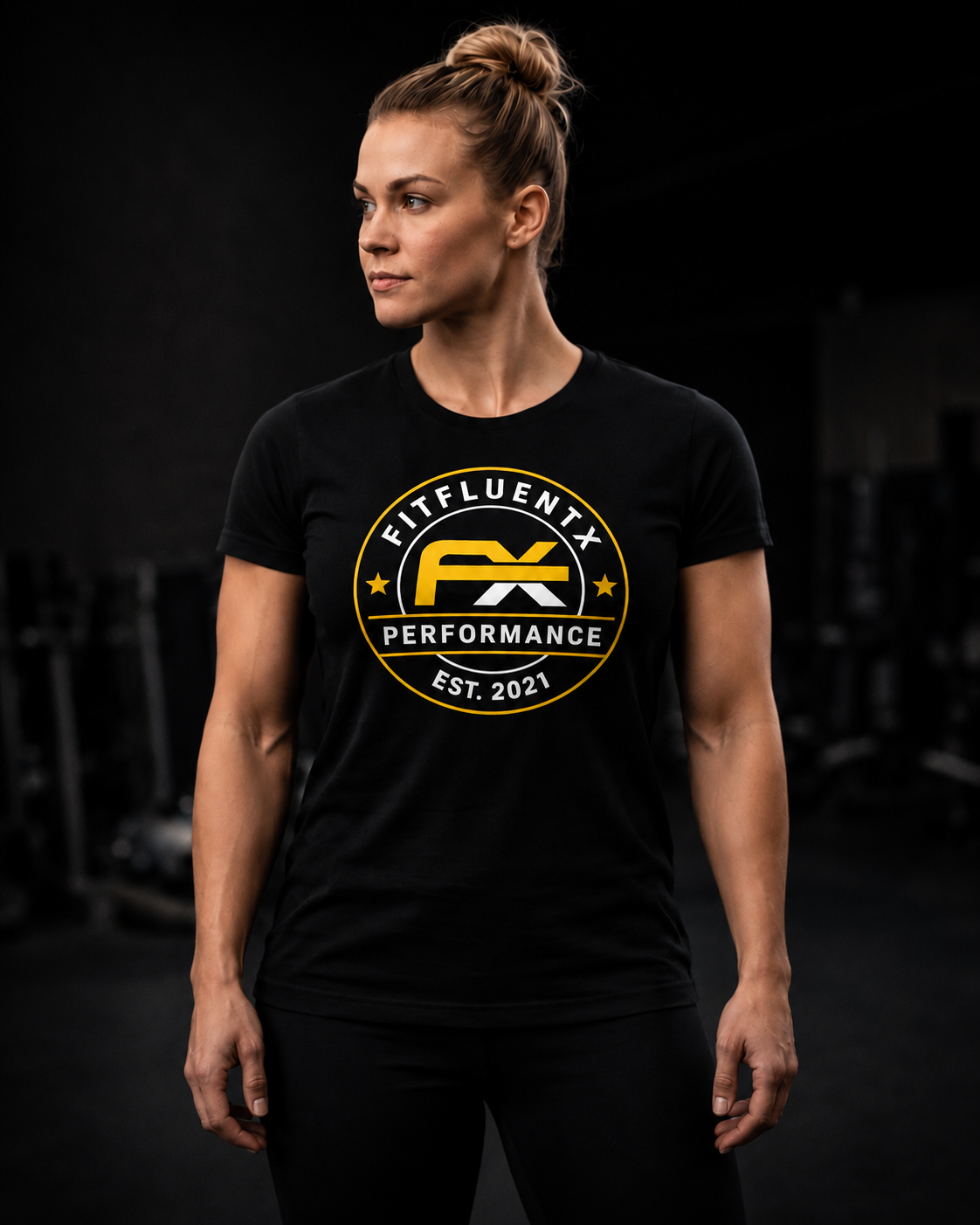 Women's Fitted T-Shirt-PERFORMANCE LOGO
